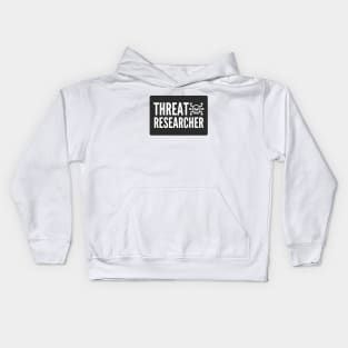 Cybersecurity Threat Researcher Black Background Kids Hoodie